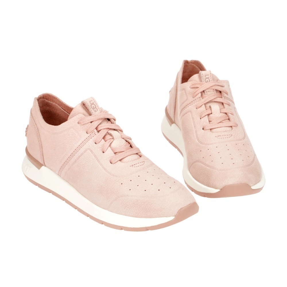 UGG Adaleen Pink Leather Sneakers Women’s Size 11 New Without Box